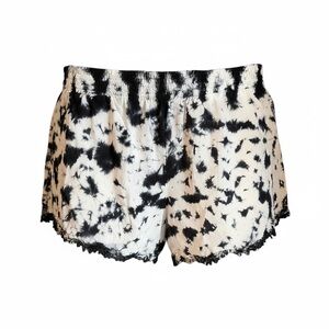 RAGA Black and White Tie-Dye Shorts
